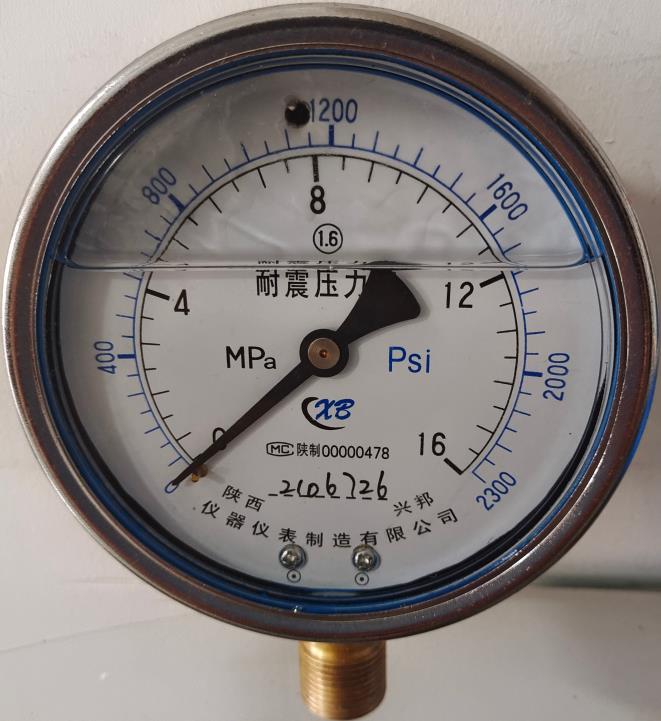 耐震压力表，YTN-60/100/150,-0.1-0-100MPA，1.0级，1.6级,2.5级。